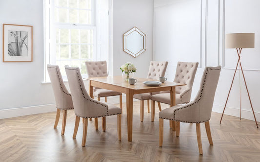 Set Of Cotswold Table & 6 Loire Dining Chairs