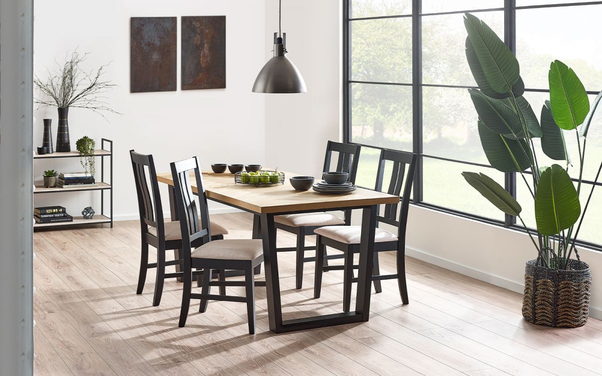 Set Of Hilton Dining Table & 4 Hilton Dining Chairs