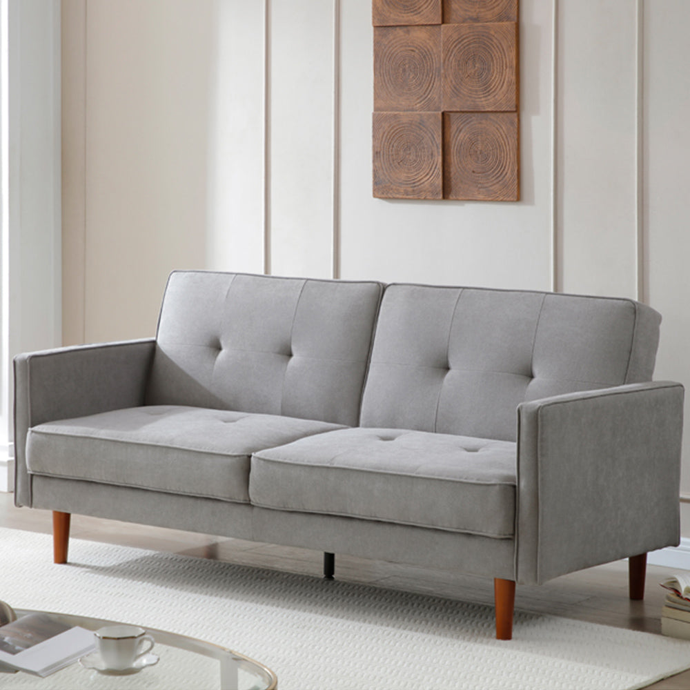 Shankar Slumber Linen Effect Grey 3 Seater SofaBed. FREE UK Delivery