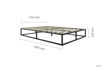 Birlea Soho 4ft6 Double Black Metal Bed Frame
