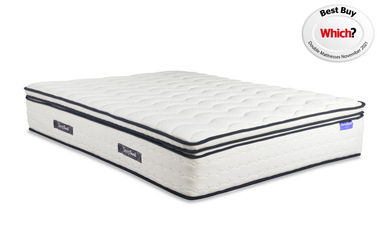 Birlea SleepSoul Space 6ft Super Kingsize White 2000 Pocket and Memory Foam Mattress