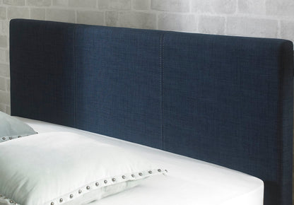 Emporia Stirling 5ft Kingsize Blue Linen Fabric Ottoman Bed