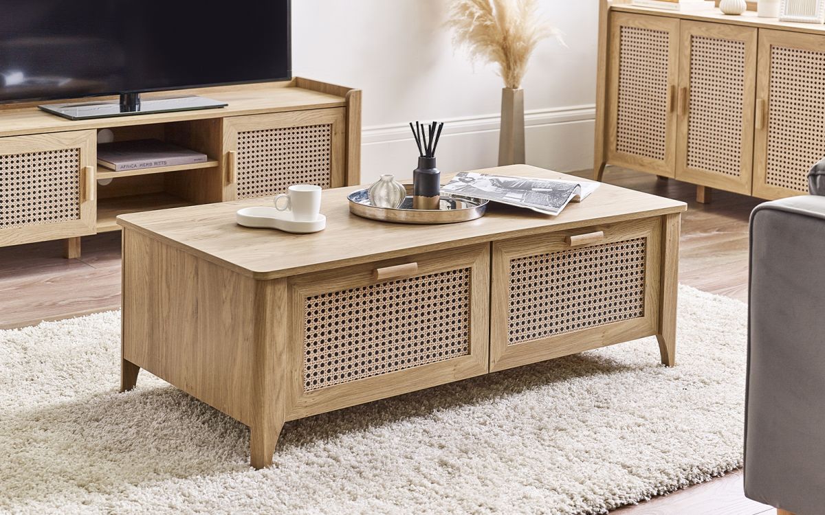 Sydney 2 Drawer Coffee Table - Oak