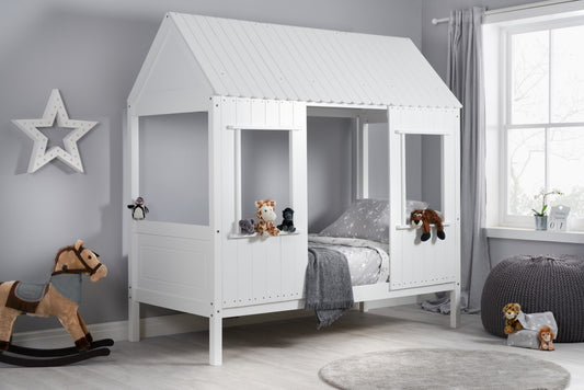 Birlea Treehouse 3ft Single White Pine Bed Frame