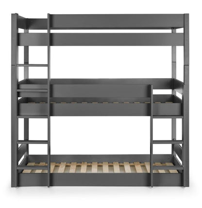 Julian Bowen Trio Anthracite Bunk Bed