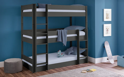 Julian Bowen Trio Anthracite Bunk Bed