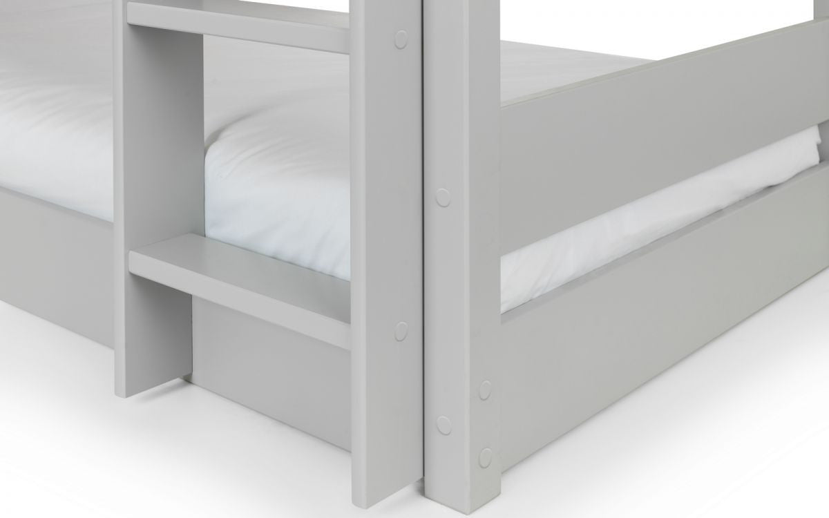 Julian Bowen Trio Dove Grey Bunk Bed