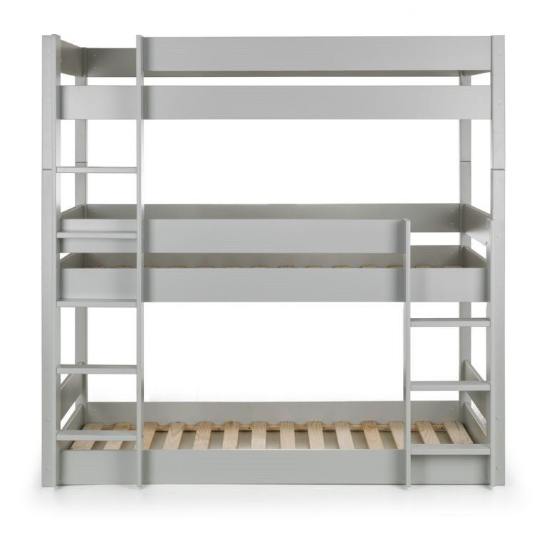 Julian Bowen Trio Dove Grey Bunk Bed