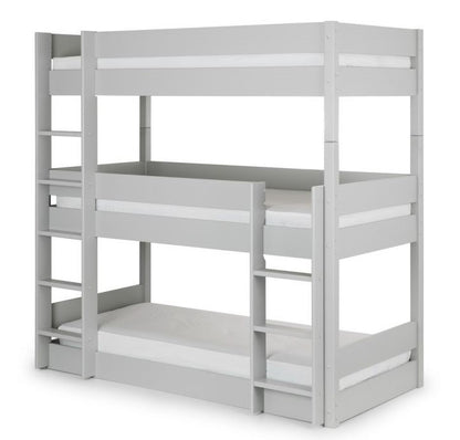 Julian Bowen Trio Dove Grey Bunk Bed