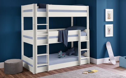 Julian Bowen Trio Surf White Bunk Bed