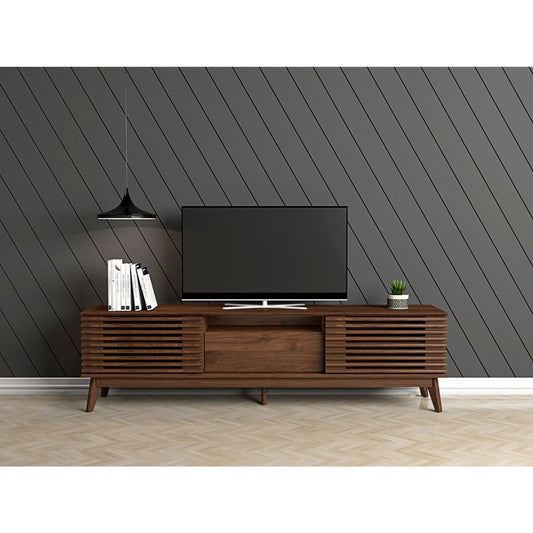 180cm TV Cabinet Columbian Walnut Free UK Delivery
