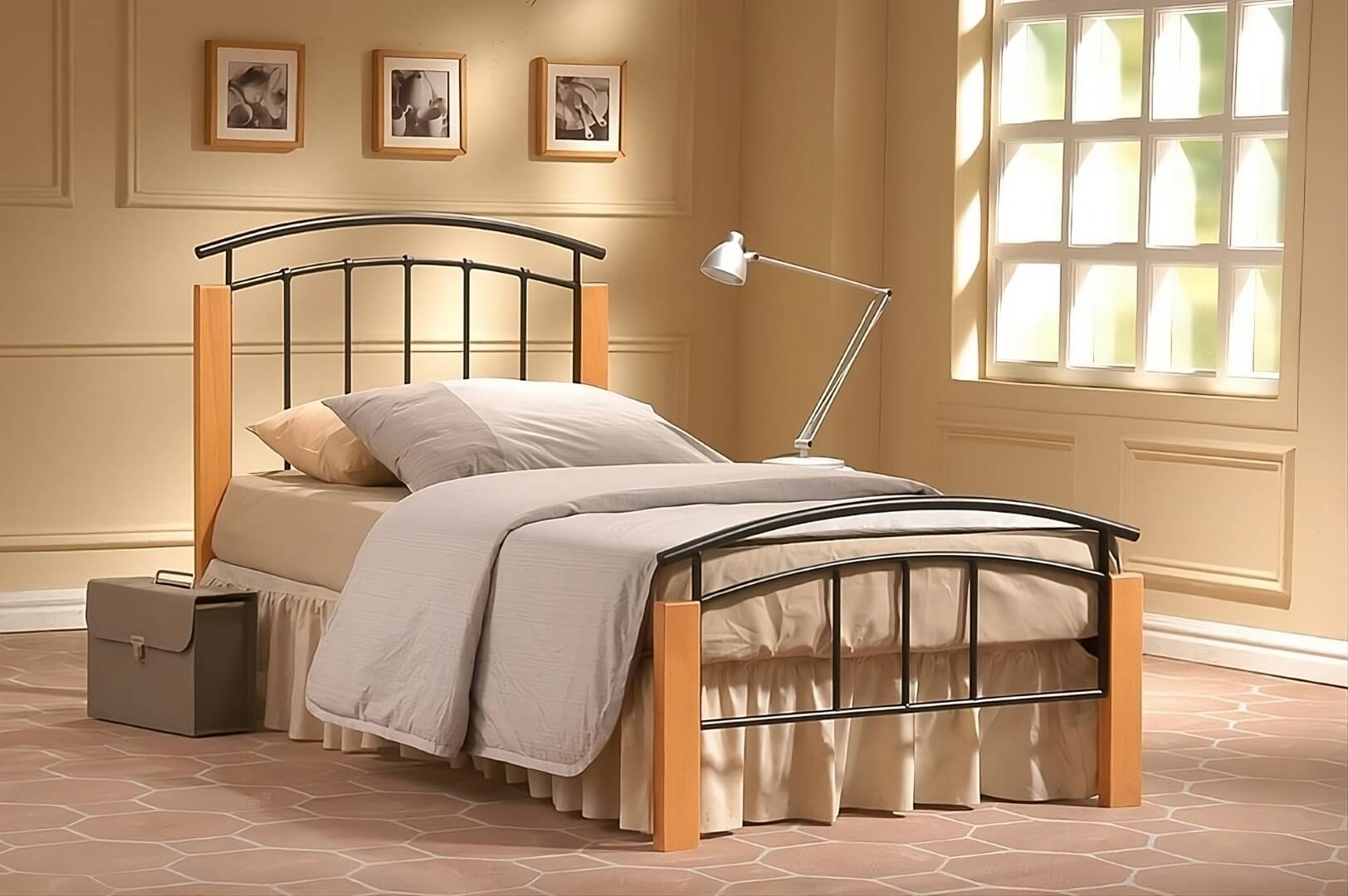 Time Living Tetras 3ft Single Black Metal Bed Frame