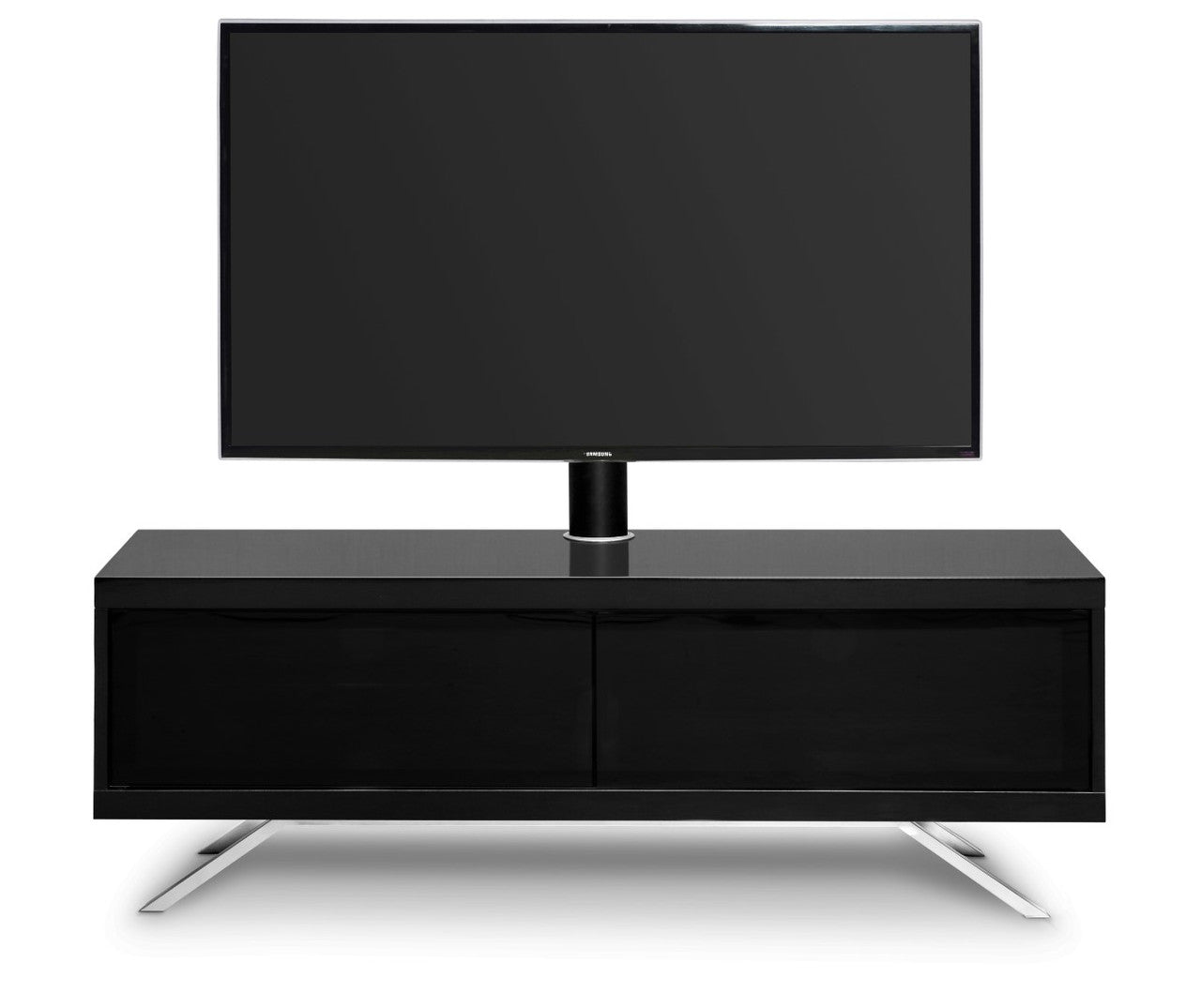 Tucana 1200 Black Hybrid TV Unit Stand for TVs Up To 60 Inches with Screen Mount