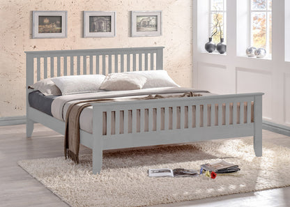 Time Living Turin 4ft6 Double Grey Wood Bed Frame
