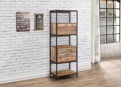 Birlea Urban Brown 3 Drawer Shelving Unit