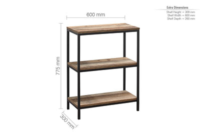 Birlea Urban Brown 5 Tier Bookcase