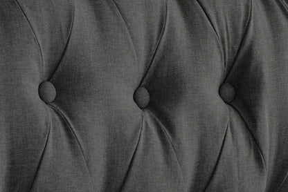 Birlea Valentino 5ft Kingsize Charcoal Fabric Bed Frame