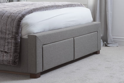 Birlea Valentino 5ft Kingsize Grey Fabric Bed Frame