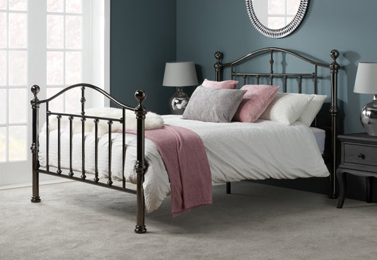 Birlea Victoria 5ft Kingsize Nickel Metal Bed Frame
