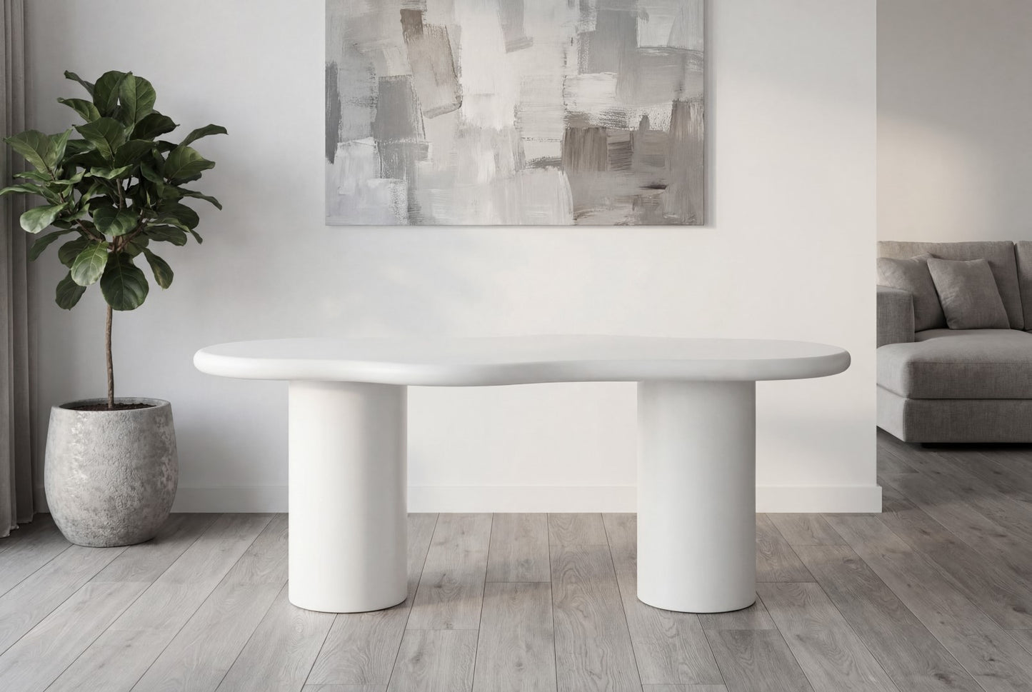 Giatalia Valillian 200cm White Dining Table
