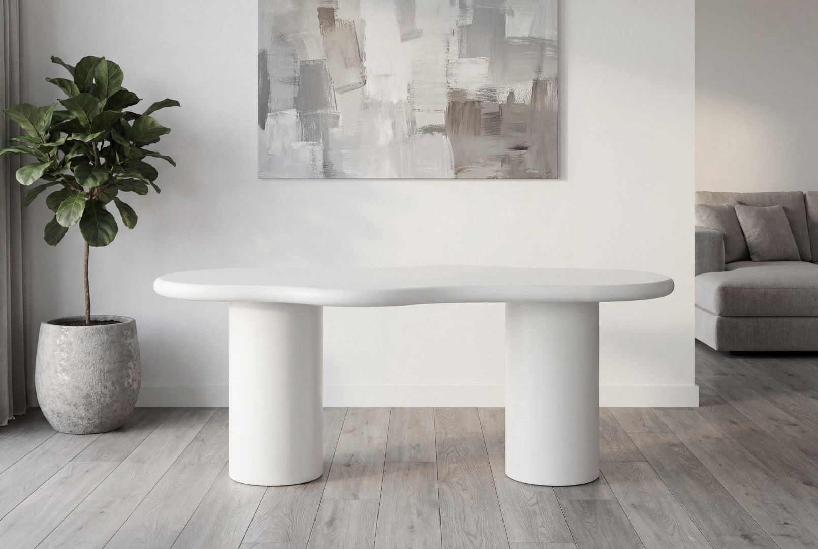 Giatalia Valillian 200cm White Dining Table