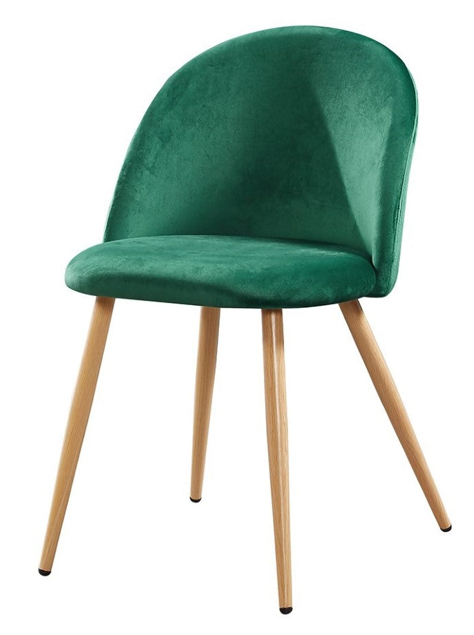 LPD Venice Green Velvet Dining Chairs