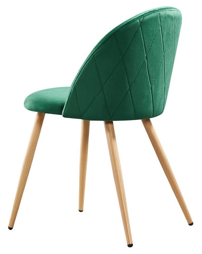 LPD Venice Green Velvet Dining Chairs