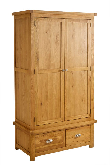 Birlea Woburn Brown 2 Door 2 Drawer Wardrobe