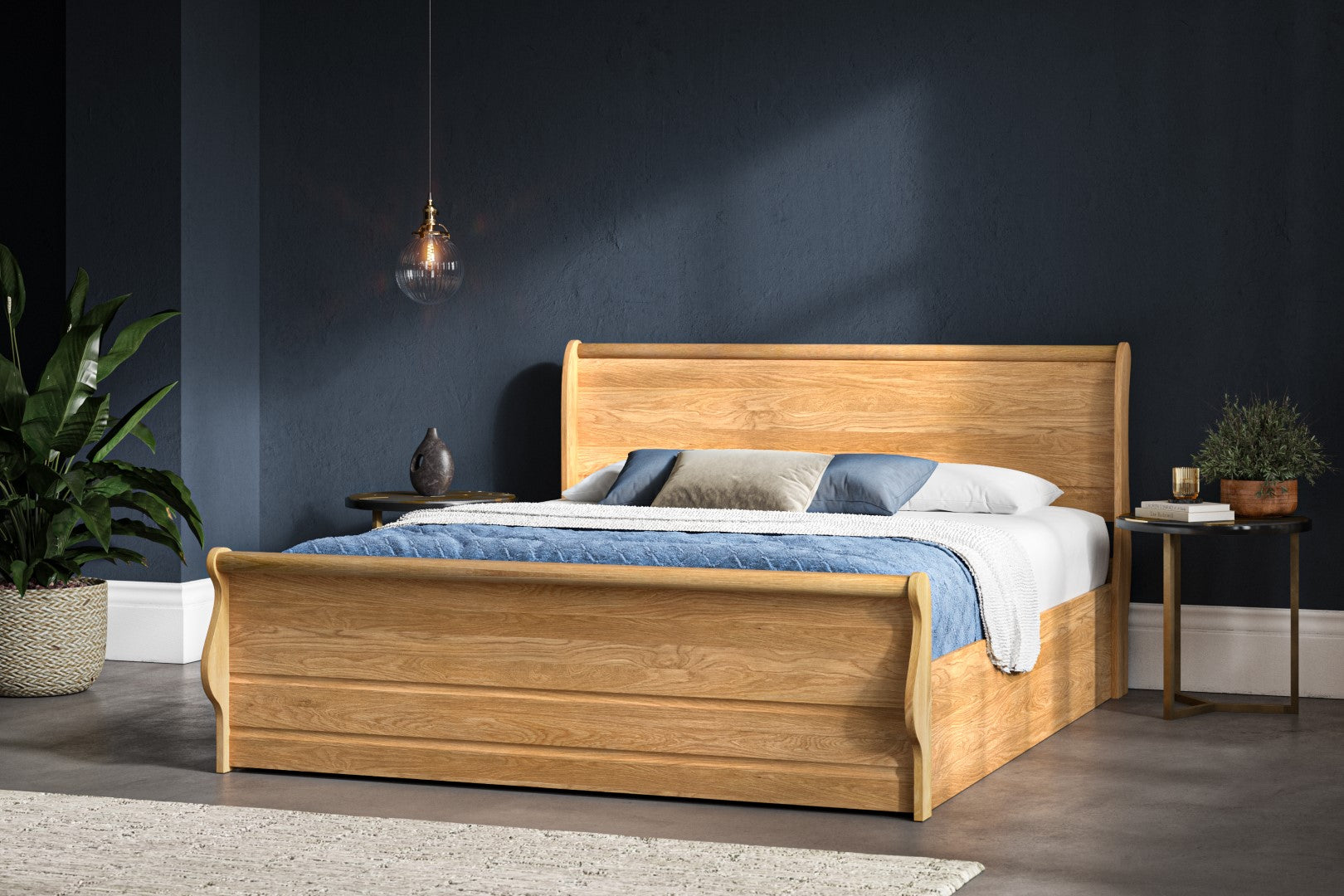 Emporia Windsor Super Kingsize Solid Oak Ottoman Bed Frame