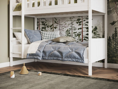 Bea White Wooden Bunk Bed