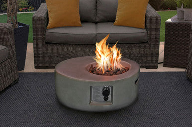 Echo Dark Stone Outdoor Fire Pit - Mda Designs