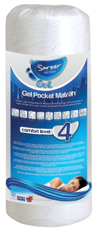 Sareer Matrah 2ft6 Small Single Gel Pocket Mattress