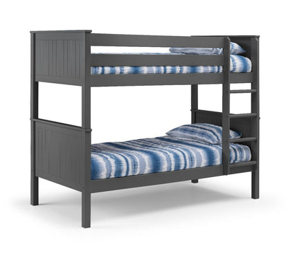 Julian Bowen Maine Anthracite Wooden Bunk Bed