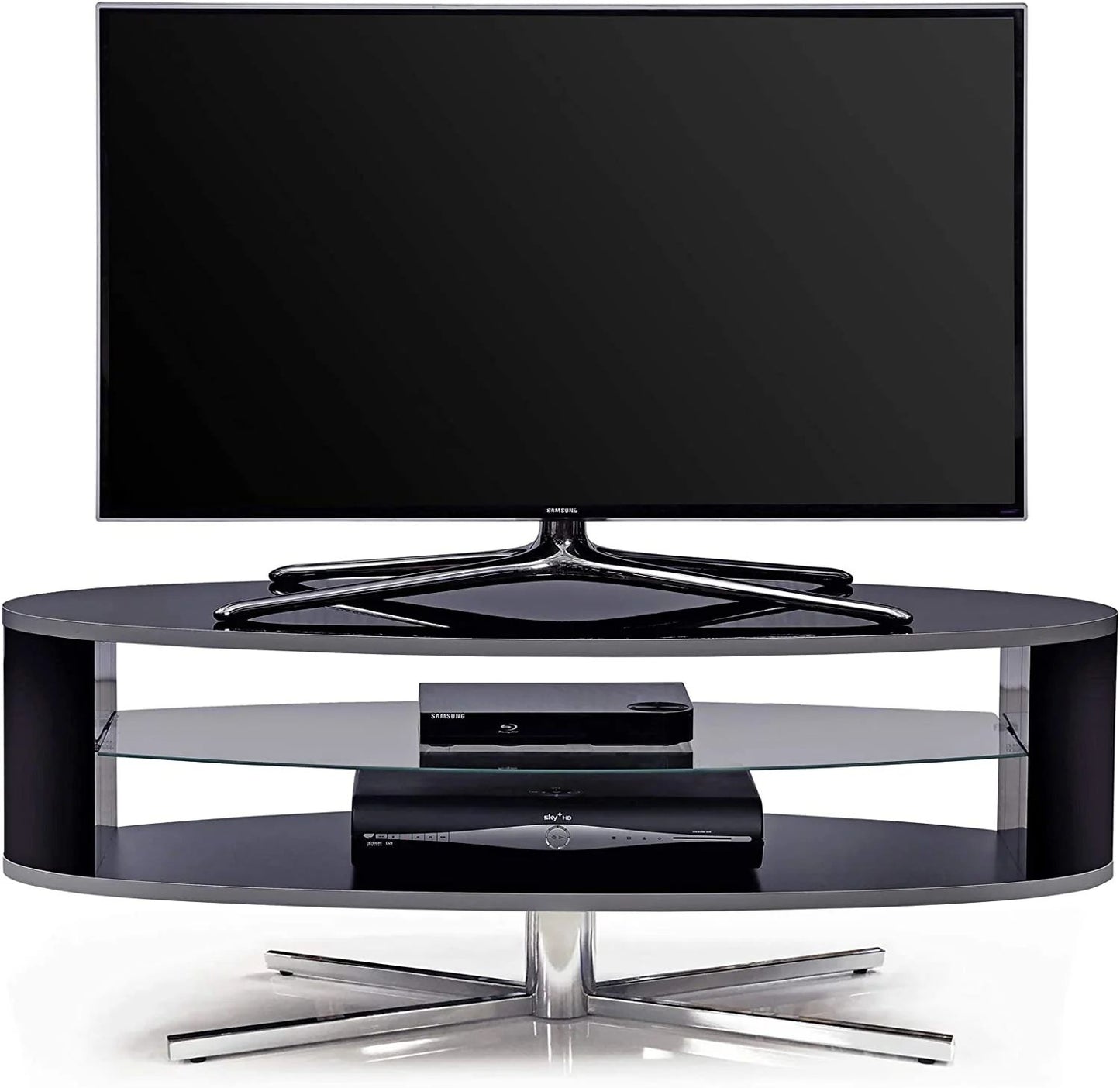 ORBIT 1100BB TV stand dimensions 110cm wide with shelf height measurements