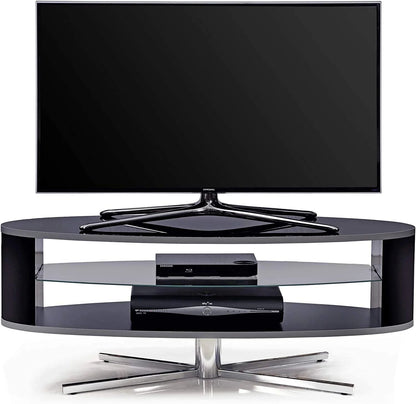 ORBIT 1100BB TV stand dimensions 110cm wide with shelf height measurements