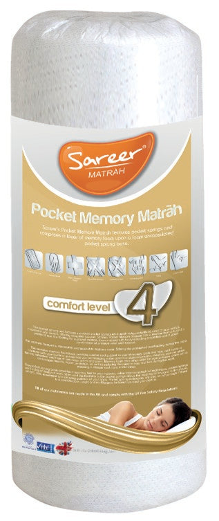 Sareer Matrah 2ft6 Small Single Pocket Memory Mattress