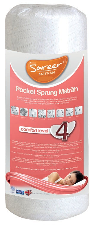 Sareer Matrah 3ft Single Pocket Sprung Mattress