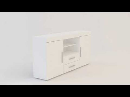 Birlea Edgeware White 2 Door 2 Drawer Sideboard