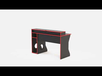 Birlea Enzo Black & Red Gaming Computer Desk