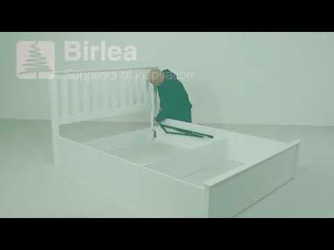 Birlea Phoenix 4ft Small Double Pearl Grey Ottoman Bed Frame