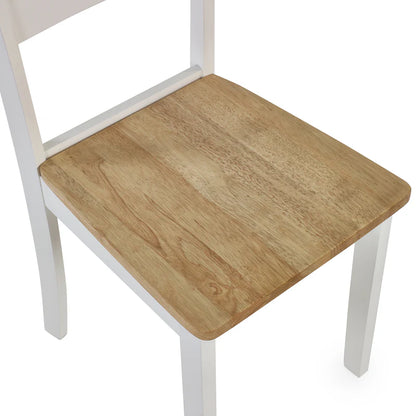 Set Of 2 Linwood White/Natural Dining Chairs