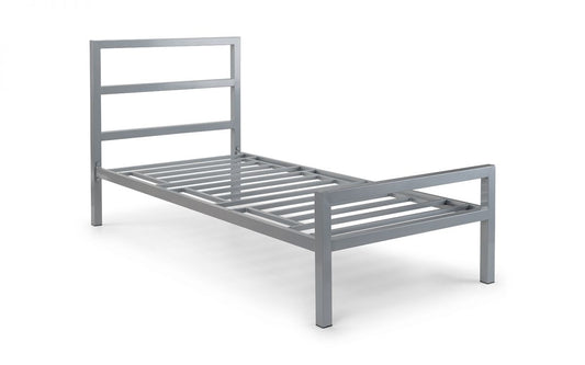 Julian Bowen Soto 3ft Single Satin Black Metal Bed Frame