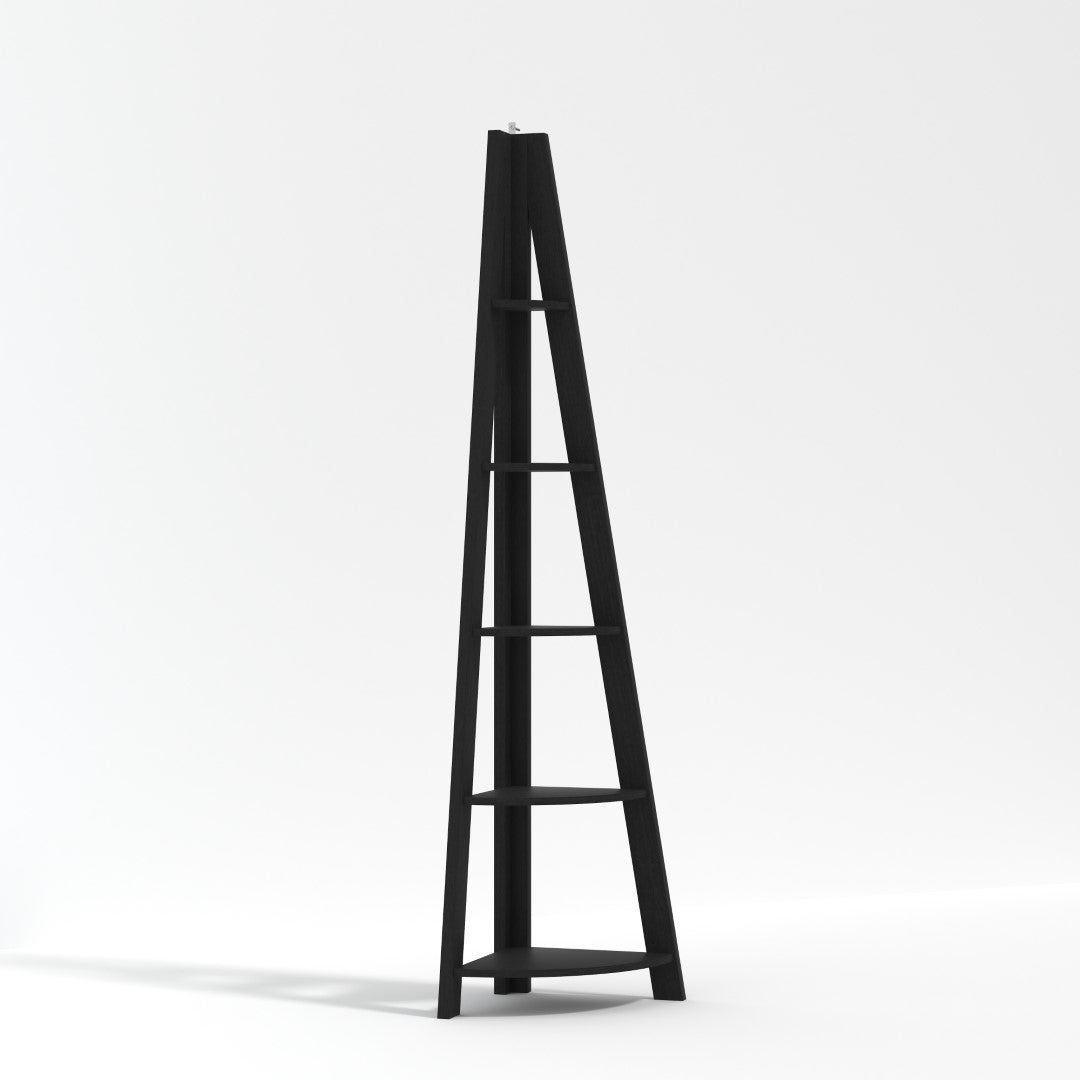 LPD Tiva Black Corner Shelving Ladder