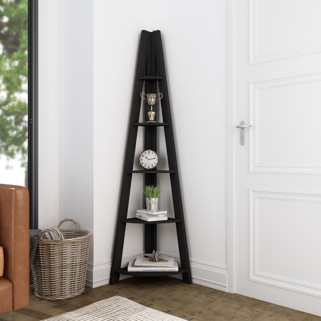 LPD Tiva Black Corner Shelving Ladder