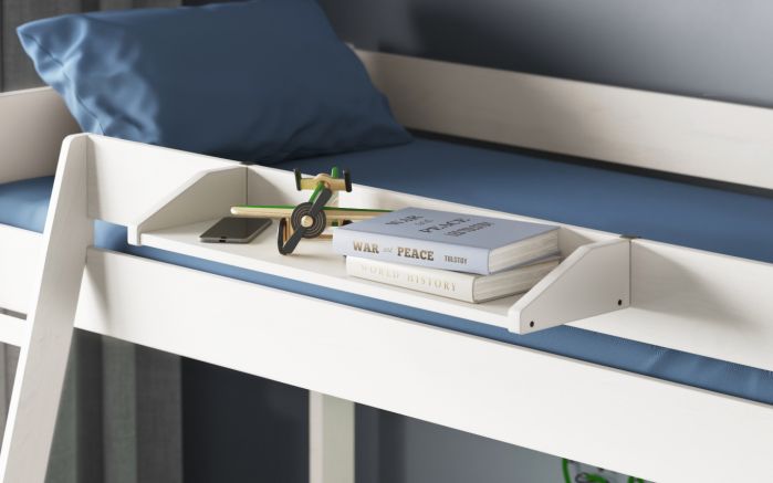 Noomi White Hook On Shelf